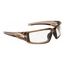 Hypershock Anti-Fog & Scratch-Resistant Safety Glasses, Clear Lenses, Full-Framed, Brown Frame