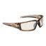 Hypershock Scratch-Resistant Safety Glasses, Full-Framed, Brown Frame