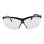 Genesis Scratch-Resistant Safety Glasses, Polycarbonate, Clear Lenses, Full-Framed, UV Protection, Black Frame, Adjustable