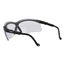 Genesis Scratch-Resistant Safety Glasses, Polycarbonate, Clear Lenses, Full-Framed, UV Protection, Black Frame, Adjustable