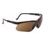 Genesis Anti-Fog & Scratch-Resistant Safety Glasses, Espresso Lenses, Frameless, Black Frame, Adjustable