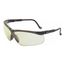 Genesis Anti-Fog Safety Glasses, Polycarbonate, Gray Lenses, Frameless, UV Protection, Adjustable