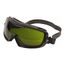 Entity Anti-Fog Safety Goggles, Green Polycarbonate Lenses, Indirect Vent, Black Frame, Shade 3
