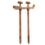 Model V22 12", 3/4" Expansion PEX Inlet Vertical Hot & Cold Anti-Siphon Wall Faucet w/ Metal Handle