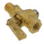 1/8" FIP x  1/8" MIP Shut-Off Air Cock w/ Brass Lever Handle
