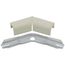 45-Degree Flat Elbow Fitting for Series 500 Raceways (Ivory)