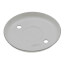 Round Blank Outlet Box Cover w/ 1/2" Knockout (Ivory)