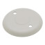 Round Blank Outlet Box Cover w/ 1/2" Knockout (Ivory)