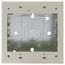 Double-Gang Extra Deep Switch & Receptacle Device Box Fitting (Ivory)