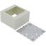 Double-Gang Extra Deep Switch & Receptacle Device Box Fitting (Ivory)