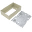 Single-Gang Shallow Switch & Receptacle Device Box Fitting (Ivory)