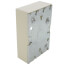 Single-Gang Shallow Switch & Receptacle Device Box Fitting (Ivory)