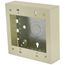 Double-Gang Shallow Switch & Receptacle Device Box Fitting (Ivory)