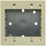 Double-Gang Shallow Switch & Receptacle Device Box Fitting (Ivory)