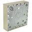 Double-Gang Shallow Switch & Receptacle Device Box Fitting (Ivory)