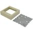 Double-Gang Shallow Switch & Receptacle Device Box Fitting (Ivory)