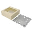 Double-Gang Switch & Receptacle Device Box Fitting (Ivory)