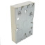 Single-Gang Shallow Switch & Receptacle Box for Duplex Receptacles (Ivory)