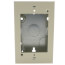 Single-Gang Shallow Switch & Receptacle Box for Duplex Receptacles (Ivory)