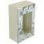 Single-Gang Deep Flush Type Extention Adapter Fitting (Ivory)