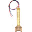 1/2" NPT Flotect Explosion-Proof Mini-Size Brass SPDT Flow Switch w/ Brass Tee