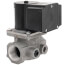 1" NPT Pipe Size, Solenoid, Normally Closed Gas Valve, 2 psi rated