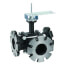 4" 3-Way Flange Actuated Control Ball Valve (160 Cv)