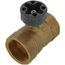 1-1/4" 2 Way Brass Threaded Control Ball Valve for MVN Actuator (14.9 Cv)