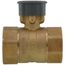1-1/4" 2 Way Brass Threaded Control Ball Valve for MVN Actuator (14.9 Cv)