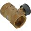 1-1/4" 2 Way Brass Threaded Control Ball Valve for MVN Actuator (14.9 Cv)