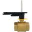 1-1/2" 2 Way Brass Threaded Control Ball Valve for DCA Actuator (172 Cv)