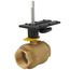 2" 2 Way Brass Threaded Control Ball Valve for DCA Actuator (71 Cv)