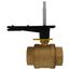 2" 2 Way Brass Threaded Control Ball Valve for DCA Actuator (100 Cv)