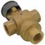 1/2" 3 Way Brass Threaded Control Ball Valve for MVN Actuator (2.4 Cv)