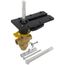 1/2" 3 Way Brass Threaded Control Ball Valve for DCA Actuator (2.4 Cv)