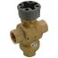 1/2" 3 Way Brass Threaded Control Ball Valve for MVN Actuator (8 Cv)