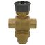1/2" 3 Way Brass Threaded Control Ball Valve for MVN Actuator (8 Cv)