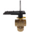 1-1/2" 3 Way Brass Threaded Control Ball Valve for DCA Actuator (32 Cv)