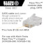 RJ-45 CAT6 Pass-Thru Modular Data Plug (Pack of 50)