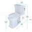 MS814224CUFRG#01 Promenade II 1.0 GPF 1-Piece Elongated 1.0 GPF Universal Height Toilet w/ CEFIONTECT & Right Hand Trip Lever (Cotton White)