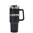 40 oz. Black Tumbler w/ Handle