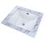 LT626G#01 Aimes Rectangular Undermount Bathroom Sink w/ CEFIONTECT (Cotton White)