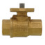 1/2" NPT 2-Way Chrome Plated Brass Ball Valve (1.2 Cv)