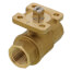 1/2" NPT 2-Way Chrome Plated Brass Ball Valve (1.2 Cv)