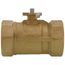 2" NPT 2-Way Chrome Plated Brass Ball Valve (46.8 Cv)