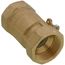 2" NPT 2-Way Chrome Plated Brass Ball Valve (46.8 Cv)
