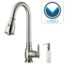 Apron Front Stainless Steel Kitchen Sink with Vigo VG02016 Faucet and Soap Dispenser