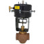 1-1/2" NPT Normally Closed 2-Way Globe Valve w/ Pneumatic Actuator, 9 to 13 psig (28.9 Cv)