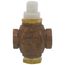 1/2" NPT 3 Way Mixing Valve Body, Slotted Stem w/ Small Bonnet (4.6 Cv)