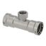 1-1/2" x 1-1/2" x 1" Press x Female MegaPress Tee (P x P x F)